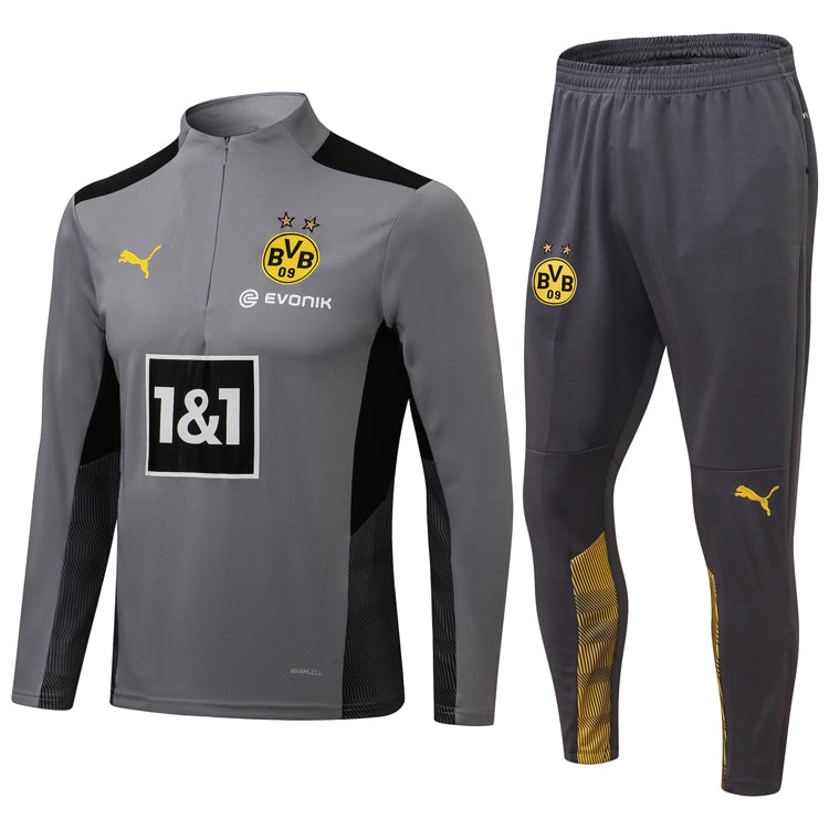 Borussia Dortmund 2021 | Gray Tracksuit - FandomKits S FandomKits