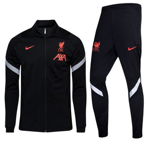 Liverpool 20-21 | Black Tracksuit - FandomKits S FandomKits