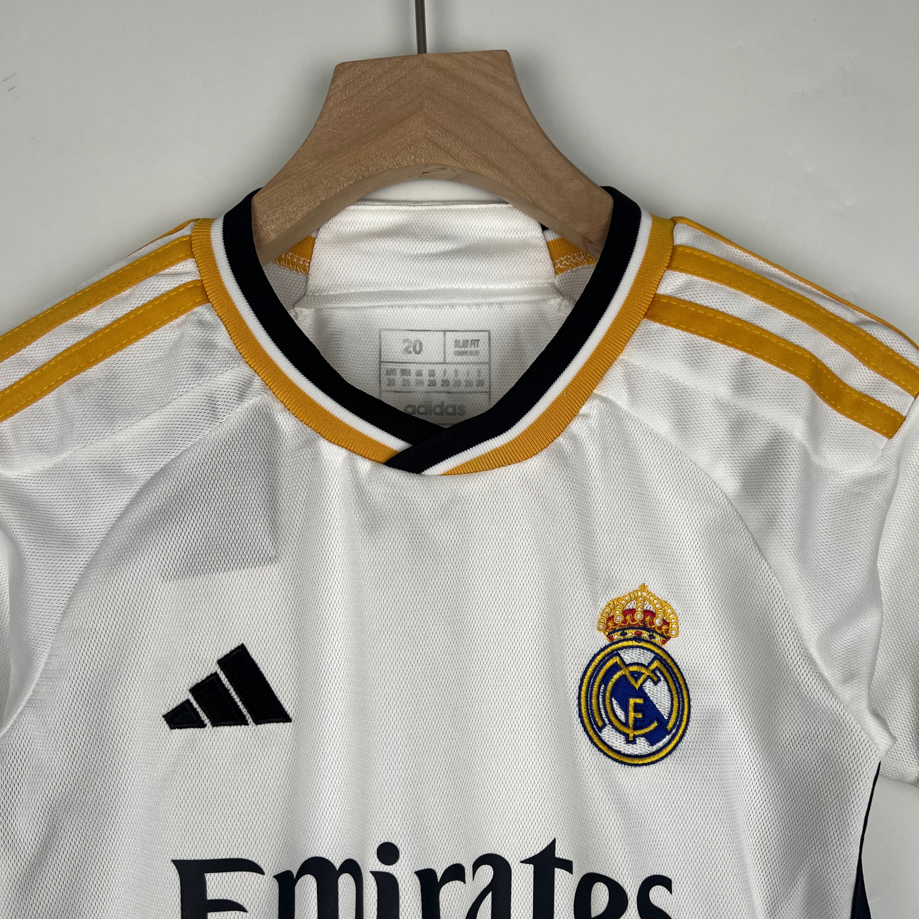 23-24 Season Real Madrid Home Short-sleeved Children's 