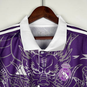 Adidas Real Madrid Long Sleeve T-Shirt Away 22/23 Purple L