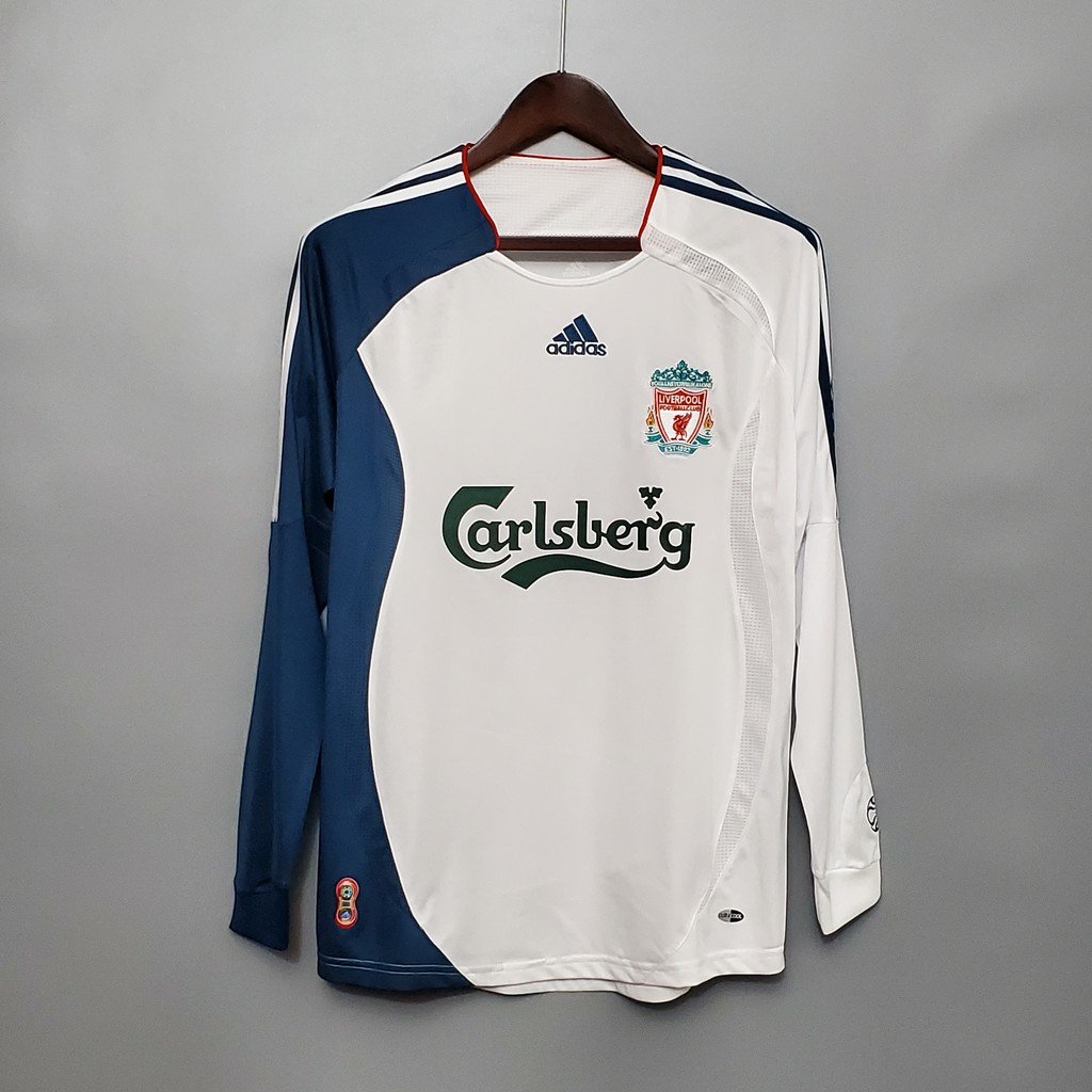 Liverpool 06-07 | Long Sleeve Retro Away - FandomKits S Fandom Kits