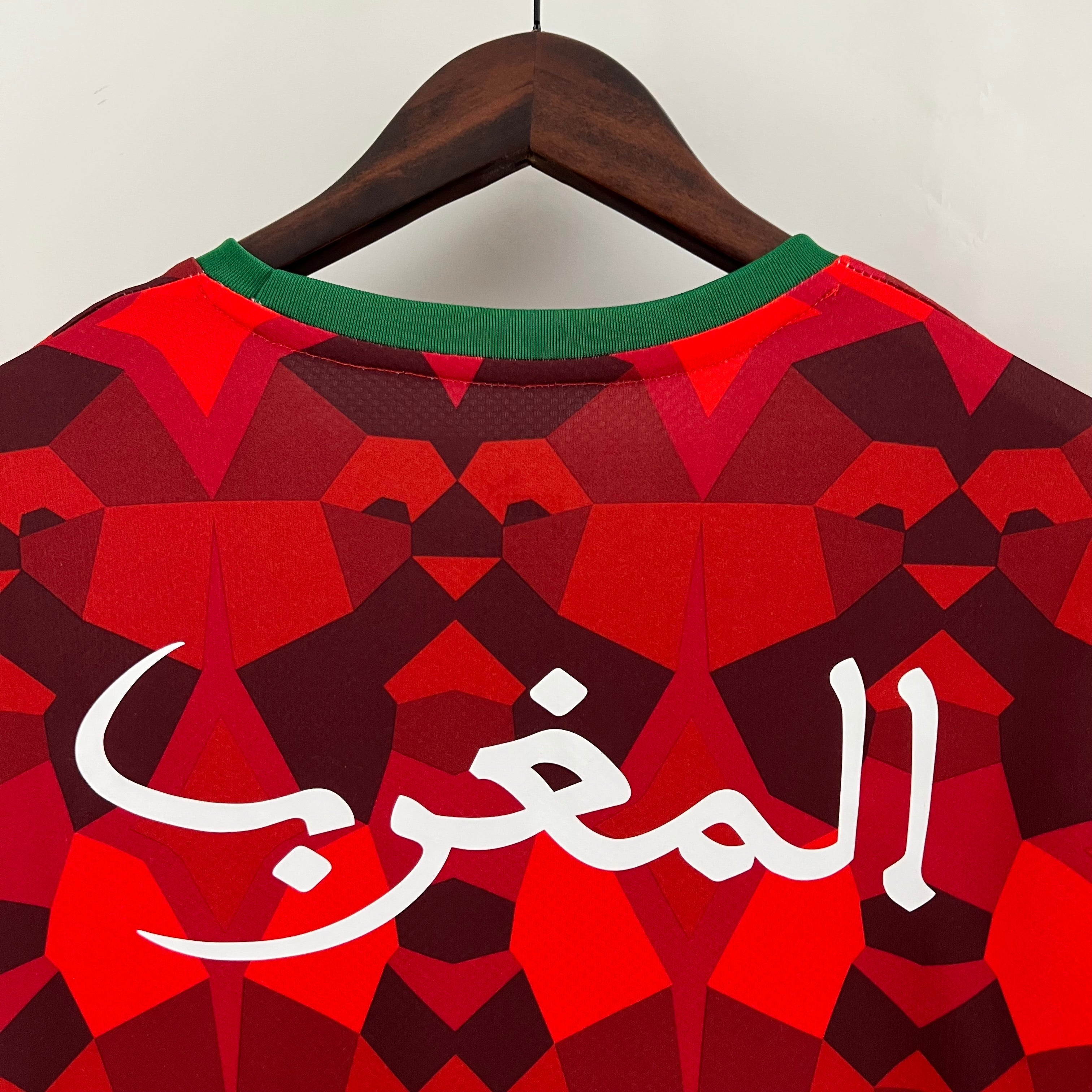 Maillot Maroc CAN 23/24 Rouge Gold Collection Mosaïque By Maroco